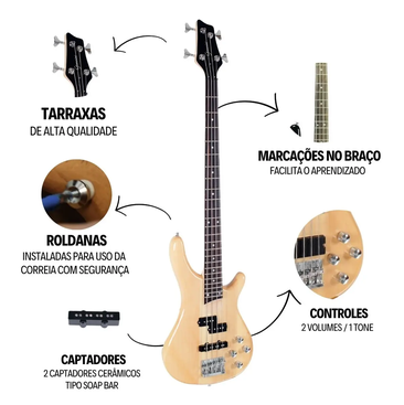 Contrabaixo Giannini GB-200A
