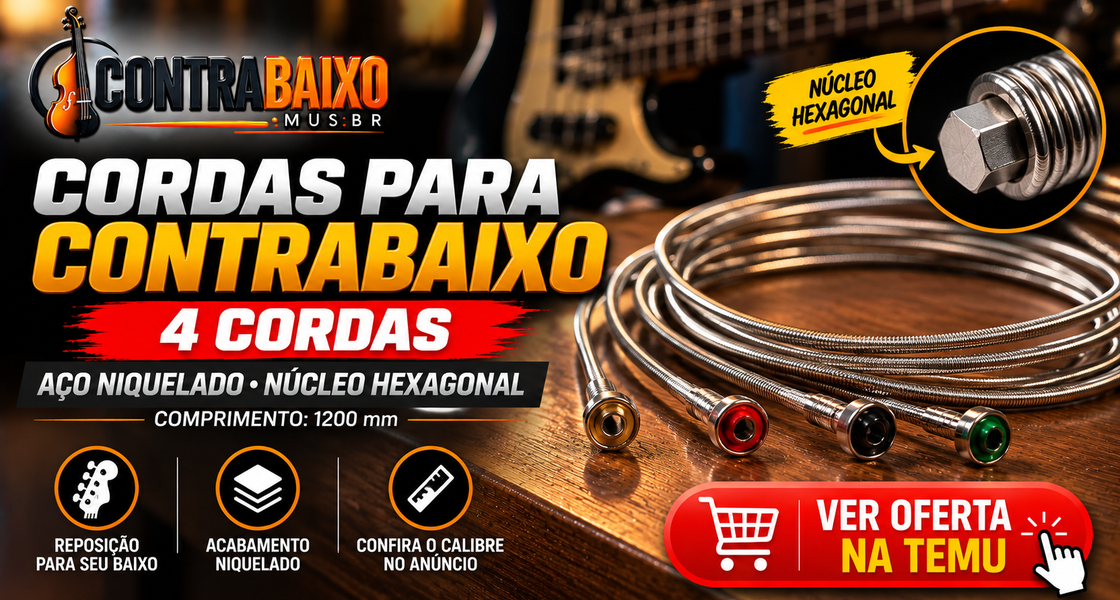 cordas para contrabaixo de 4 cordas